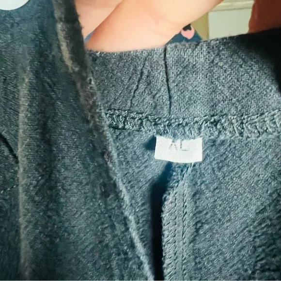 Onesie overall jumpsuit Black Cotton Linen Blend non branded women’s XL - Picture 3 of 5